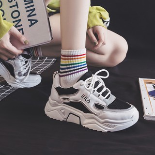 Giày sneaker đế cao eila siêu cấp full box d29