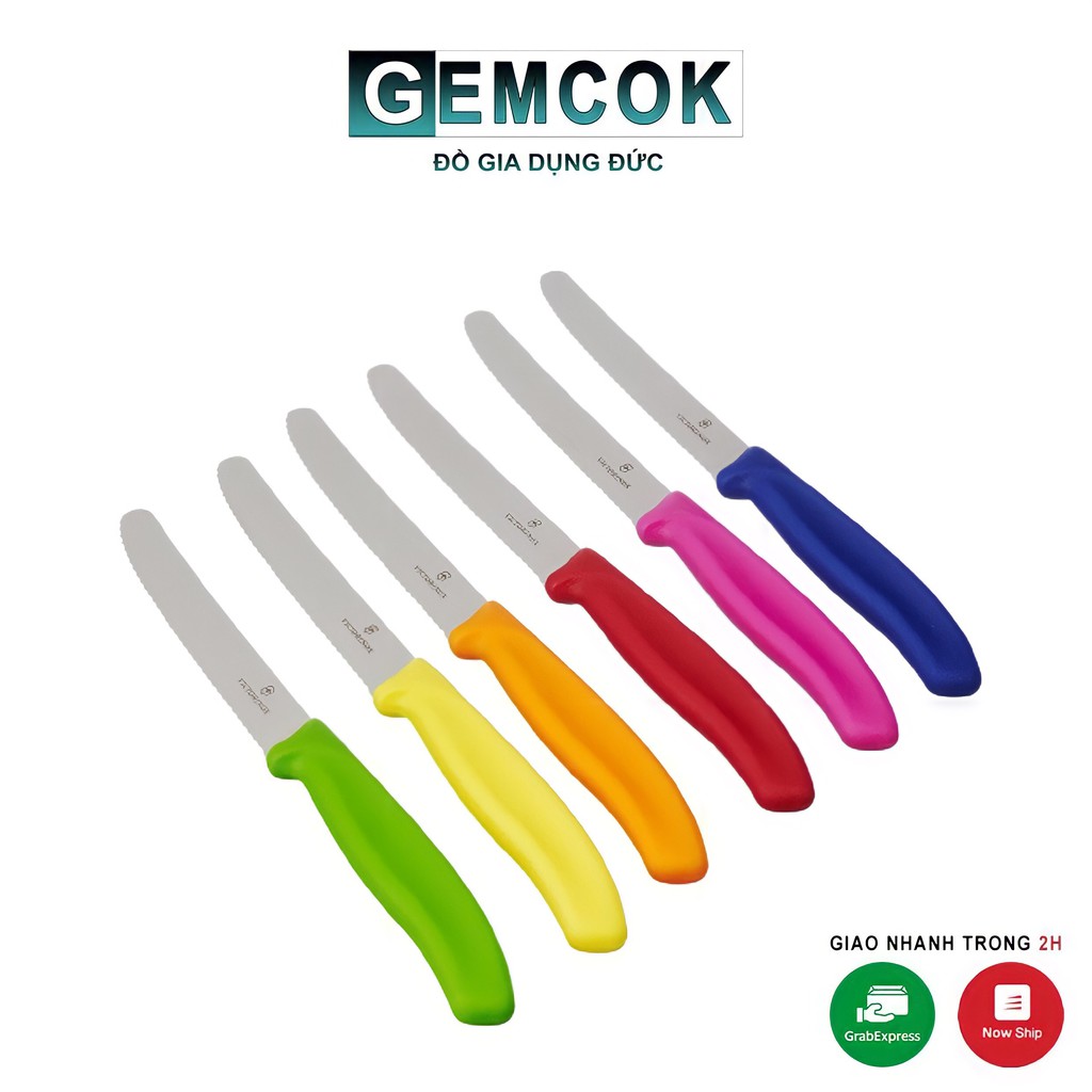 Dao gọt hoa quả VICTORINOX Thụy Sỹ lưỡi răng cưa sắc không rỉ