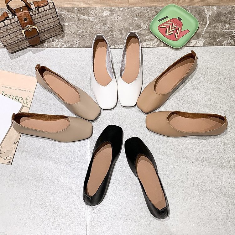 Giày Bít Mũi Bằng Da Phong Cách Cổ Điển Thanh Lịch Dành Cho Nữ