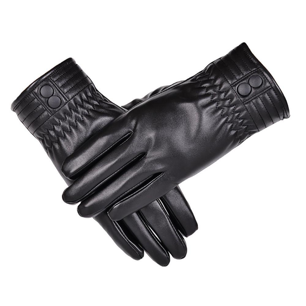 IVORY Găng Tay Da Chống Gió Chống Thấm Nước Có Thể Dùng Màn Hình Cảm Ứng