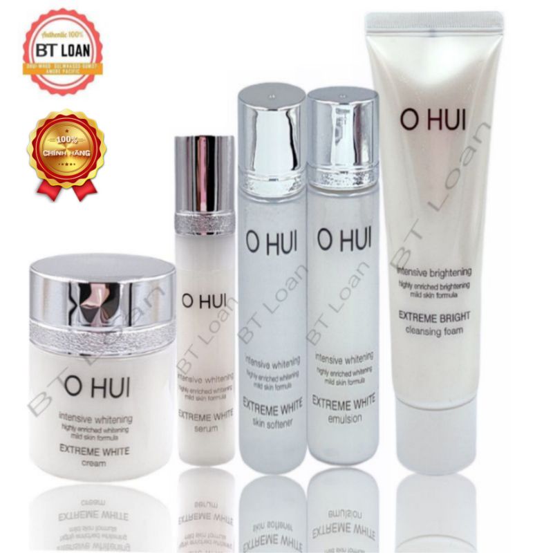 Set OHUI Dưỡng Trắng Và mờ Thâm sạm da Extreme White