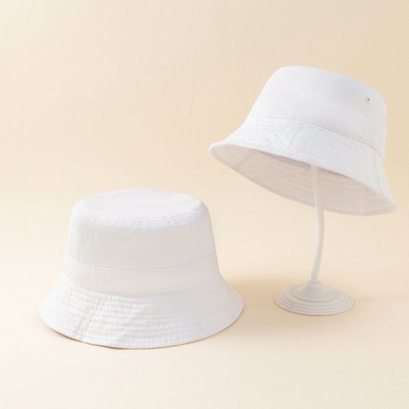 Nón Bucket Chất Liệu Cotton Màu Trơn Chống Nắng Thời Trang Mùa Hè Cho Nam Và Nữ