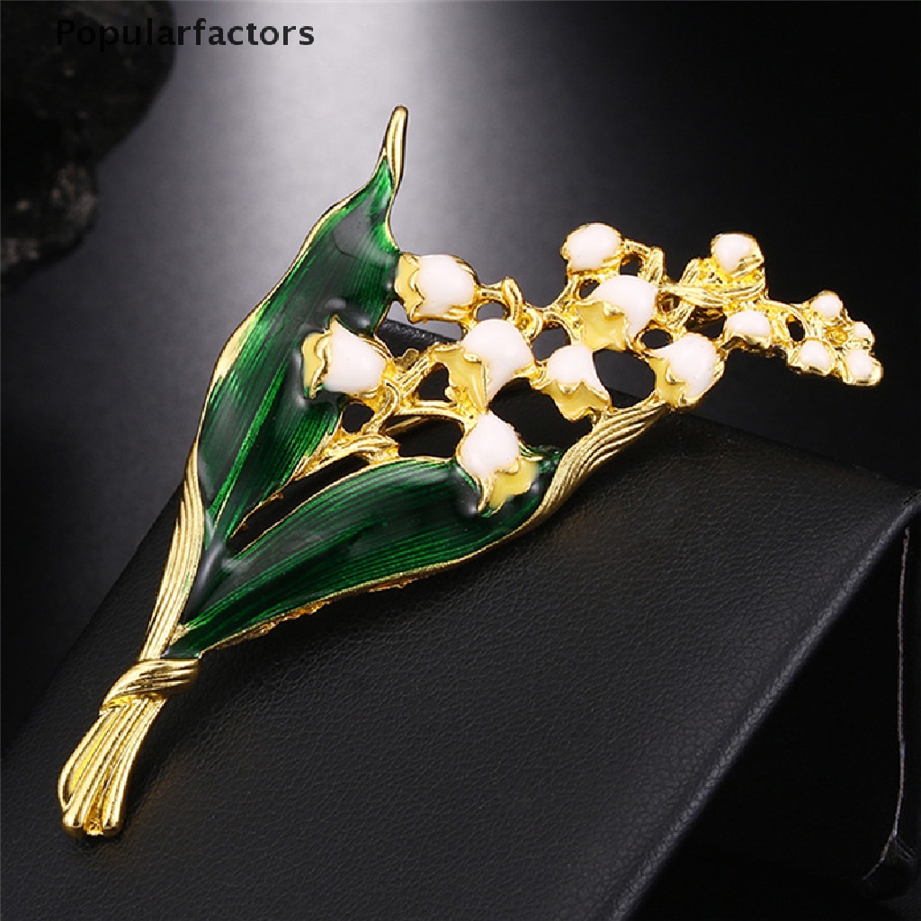 Ghim Cài Áo Hình Bông Hoa Tráng Men Màu Trắng Thời Trang Dành Cho Nữ