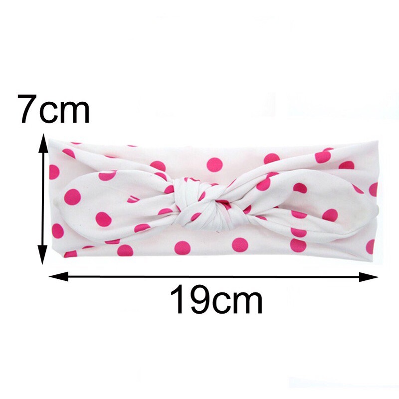 Băng đô cotton buộc nơ, điều chỉnh được độ rộng hẹp vừa đầu bé từ 1tháng -2tuổi. By SUMO Underwear.