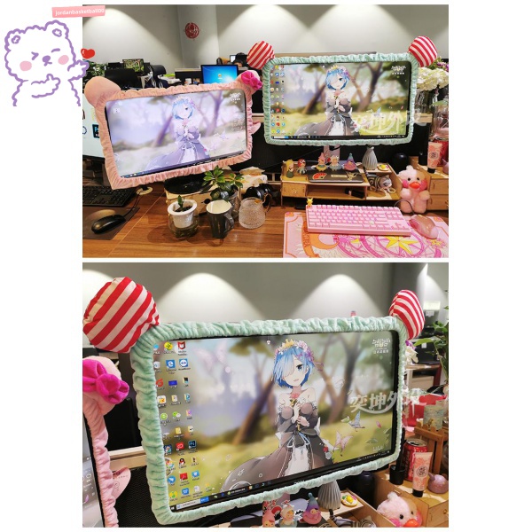 Ốp Vỏ Bọc Bảo Vệ Viền Máy Tính / Màn Hình Lcd / Máy Tính / Máy Nghe Nhạc Chống Bụi Bằng Lông Nhung Kiểu Hoạt Hình | BigBuy360 - bigbuy360.vn