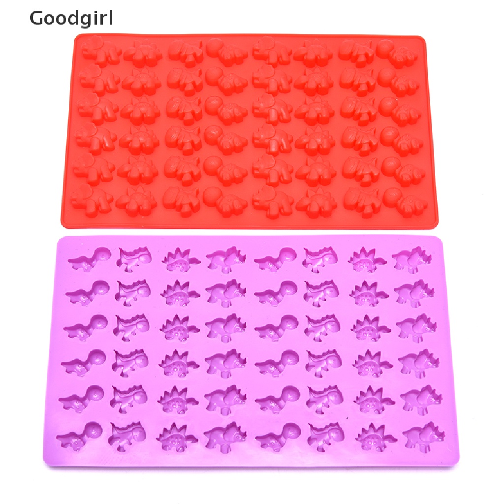 Khuôn silicone làm sô cô la hình khủng long nhỏ DIY