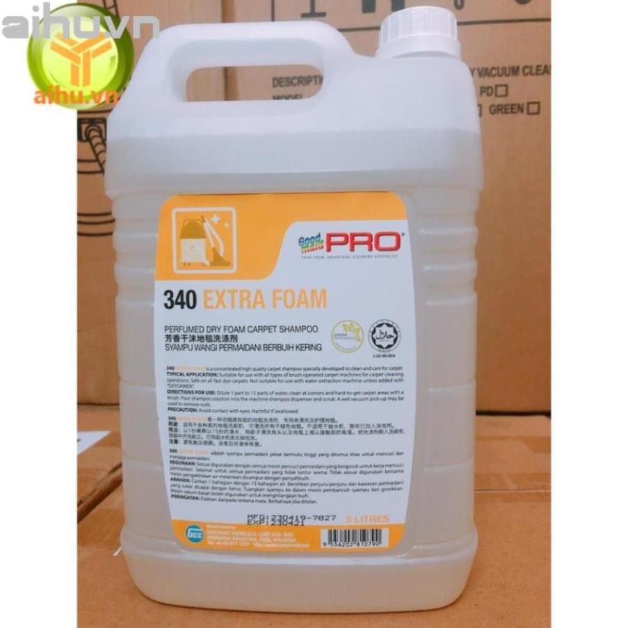 Nước giặt chuyên cho thảm, ghế sofa, nệm Goodmaid G340-Extrafoam Made in Malaysia can 5L