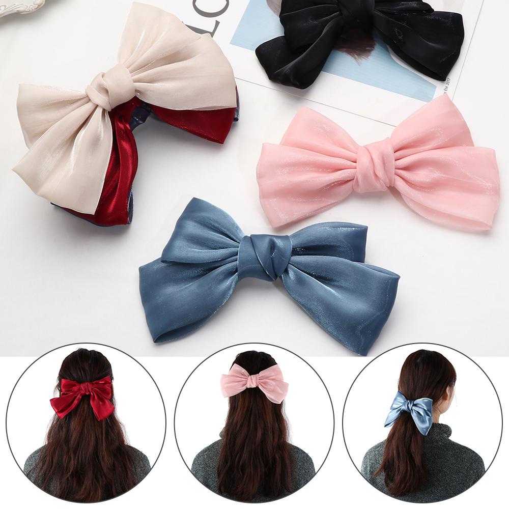 MAG Kẹp Tóc Hình Nơ Lớn Dễ Thương Cho Nữ
