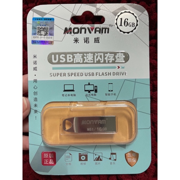 Usb Monvam M81 2.0 Chính Hãng 4GB 8GB 16GB Bảo hành 12 tháng
