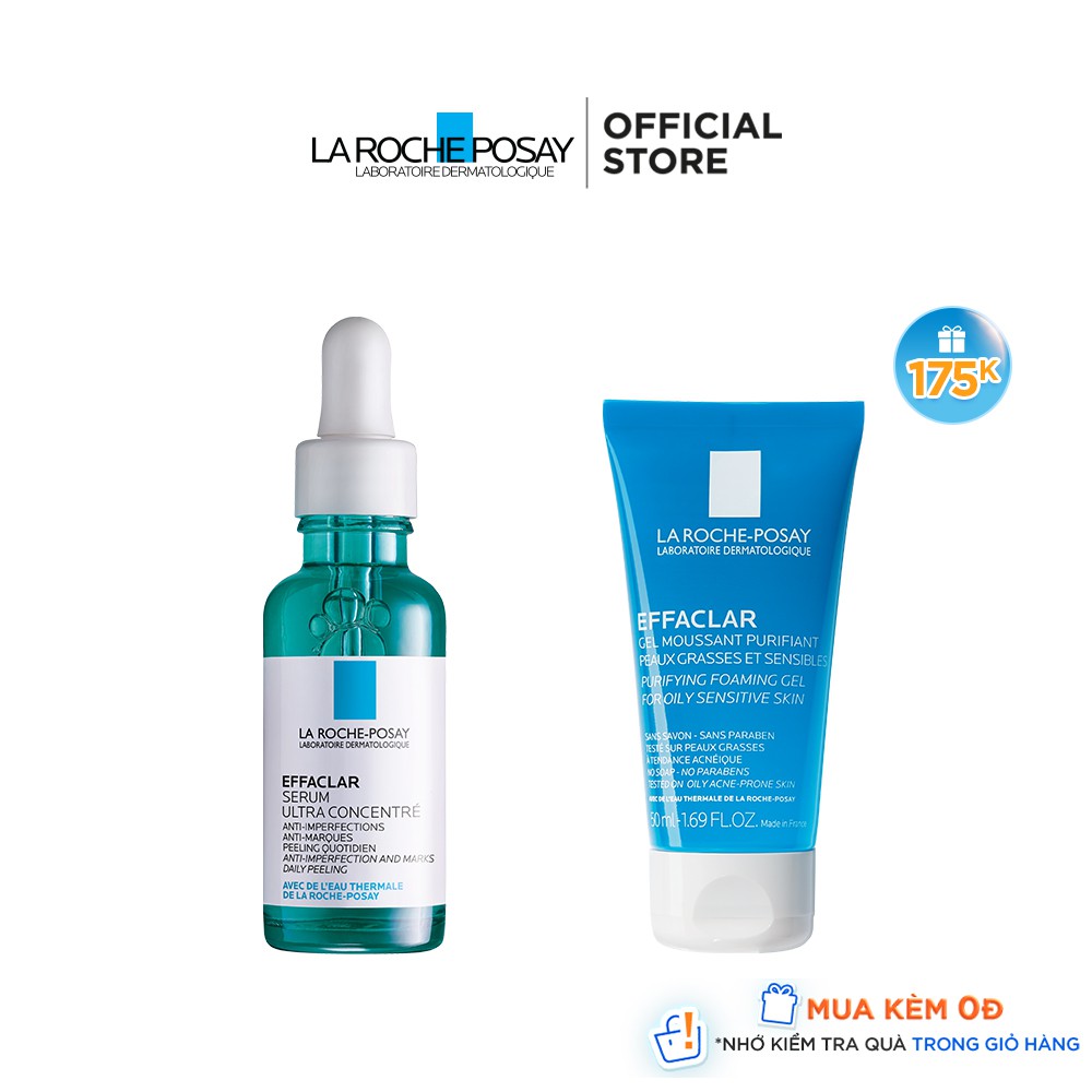 [Mã FMCGMALL -8% đơn 250K] Tinh chất giảm mụn 3 tác động Effaclar Serum La Roche-Posay 30ml | BigBuy360 - bigbuy360.vn