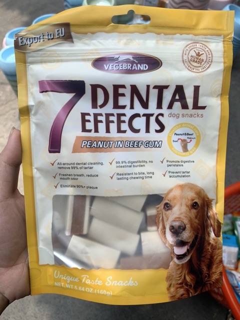 Xương gặm sạch răng cho chó 7 Dental Gói 160g siêu tiết kiệm