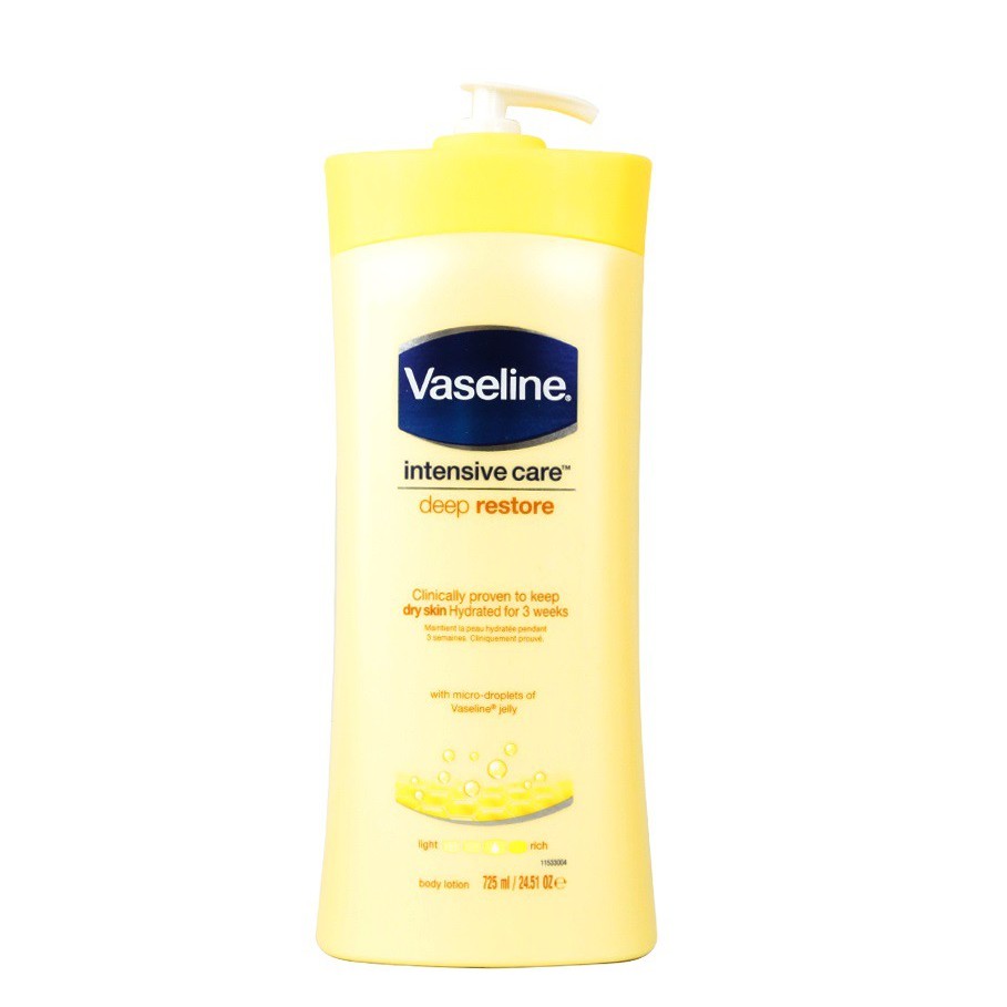 Sữa Dưỡng Thể Cấp Ẩm Làm Mịn Da Vaseline Deep Restore 725ml