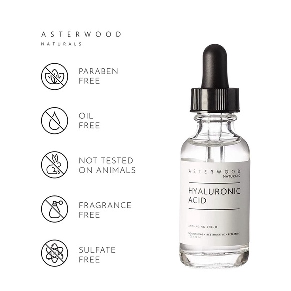 Serum cấp nước Asterwood Naturals Pure Hyaluronic Acid 236ml USA