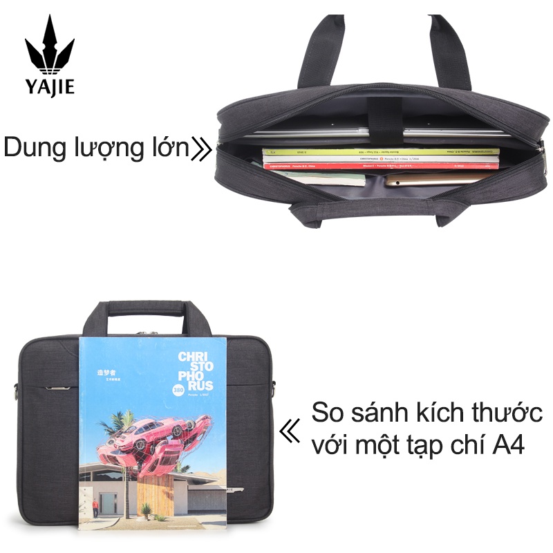 Cặp nam doanh nhân Túi vải không thấm nước Dung lượng lớn 15,6 inch Túi máy tính xách tay 14 inch Túi tài liệu Túi làm việc Túi công sở Túi chính thức Túi văn phòng Túi thông tin Túi Messenger Túi