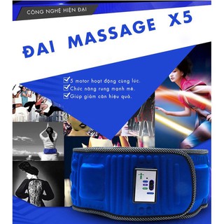 ( RẺ VÔ ĐỐI ) Đai Massage Giảm Béo X5 công nghệ Hàn Quốc