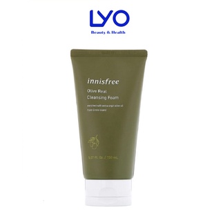 Sữa rửa mặt Innisfree Olive Real Cleansing Foam cho da nhạy cảm da khô 150ml