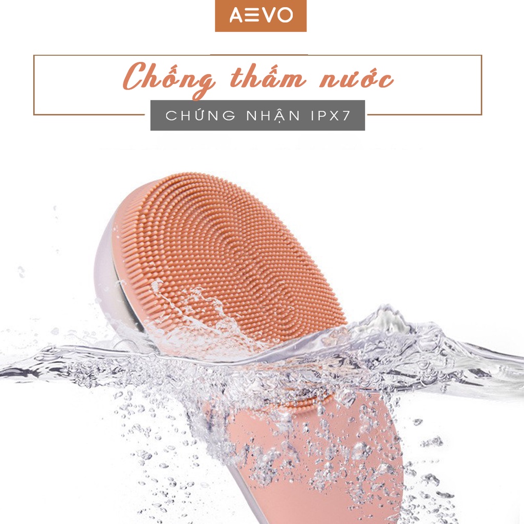 Máy Rửa Mặt Massage Nhiệt AEVO Clean and Fresh Plus làm sạch sâu massage đẩy dưỡng chất
