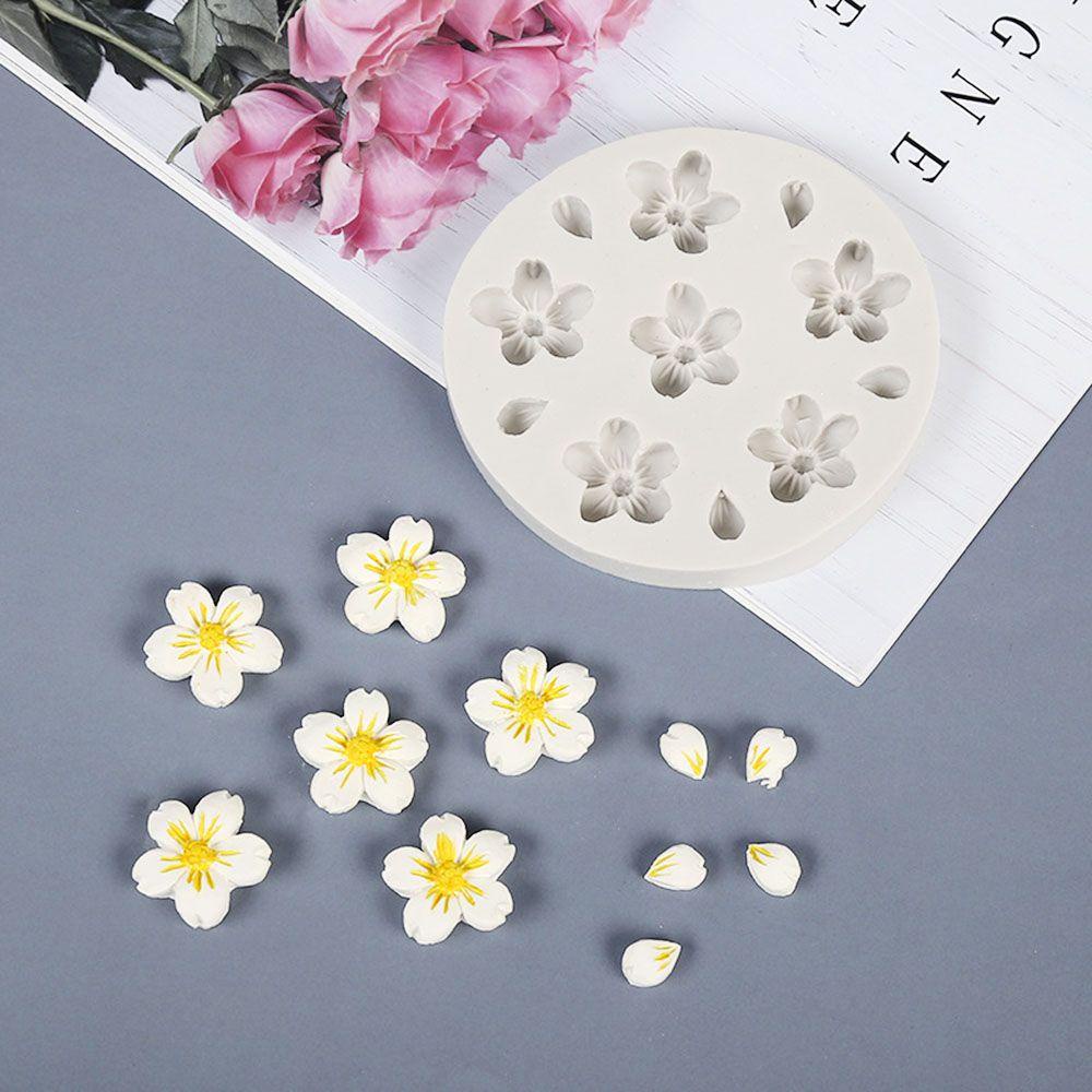 AUGUSTINA Khuôn Silicone Làm Bánh Tạo Hình Bông Hoa 3D Độc Đáo Tiện Dụng