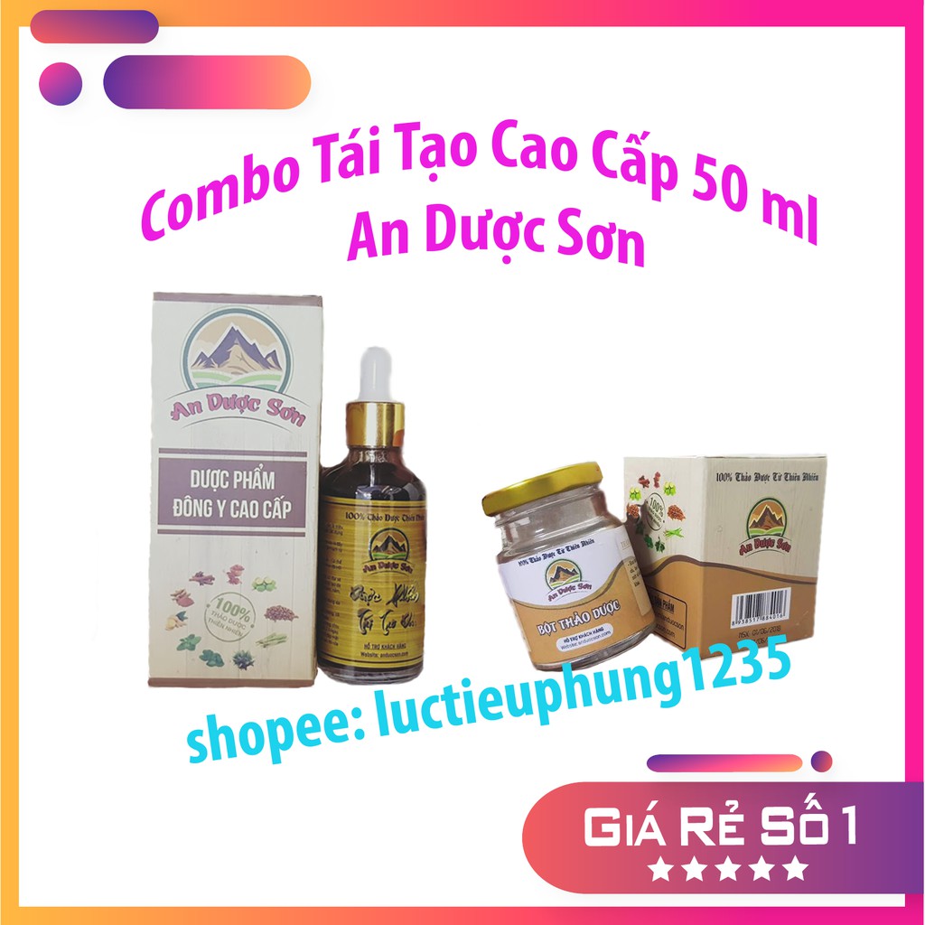 Combo An Dược Sơn Serum Và Bột Thảo Dược 50ml