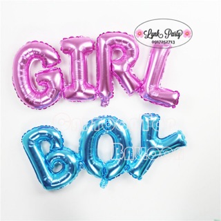 Bóng bạc chữ Boy Girl