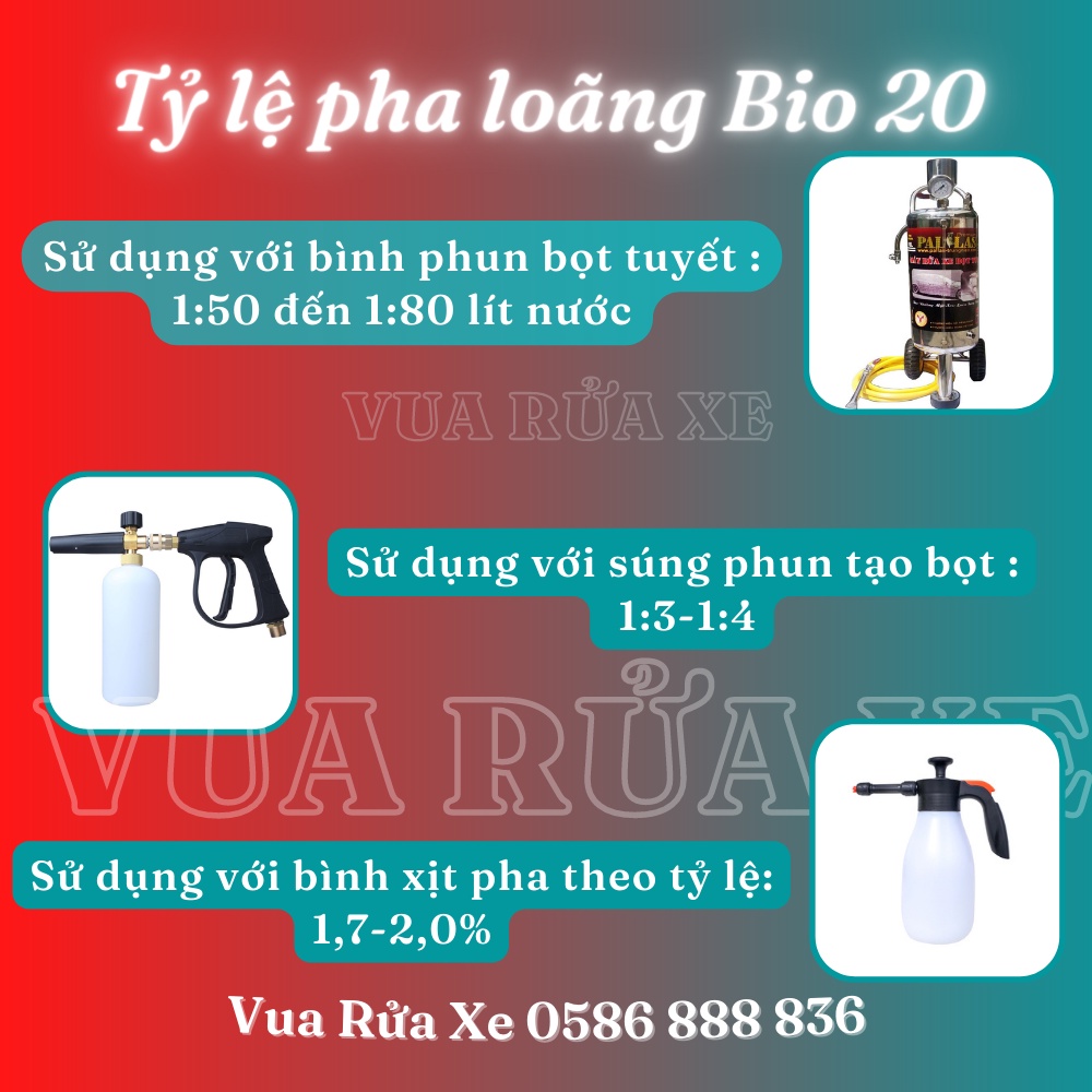 Dung Dịch Rửa Xe Không Chạm Ekokemika Bio 20
