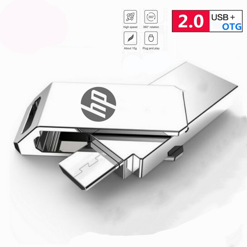 Ổ đĩa flash U kim loại xoay OTG chống nước HP chính hãng 2TB 1TB 512GB 256GB | BigBuy360 - bigbuy360.vn