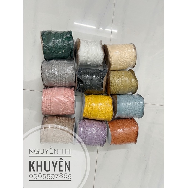 Ruy băng lụa viền sóng biên 25mm và 38mm