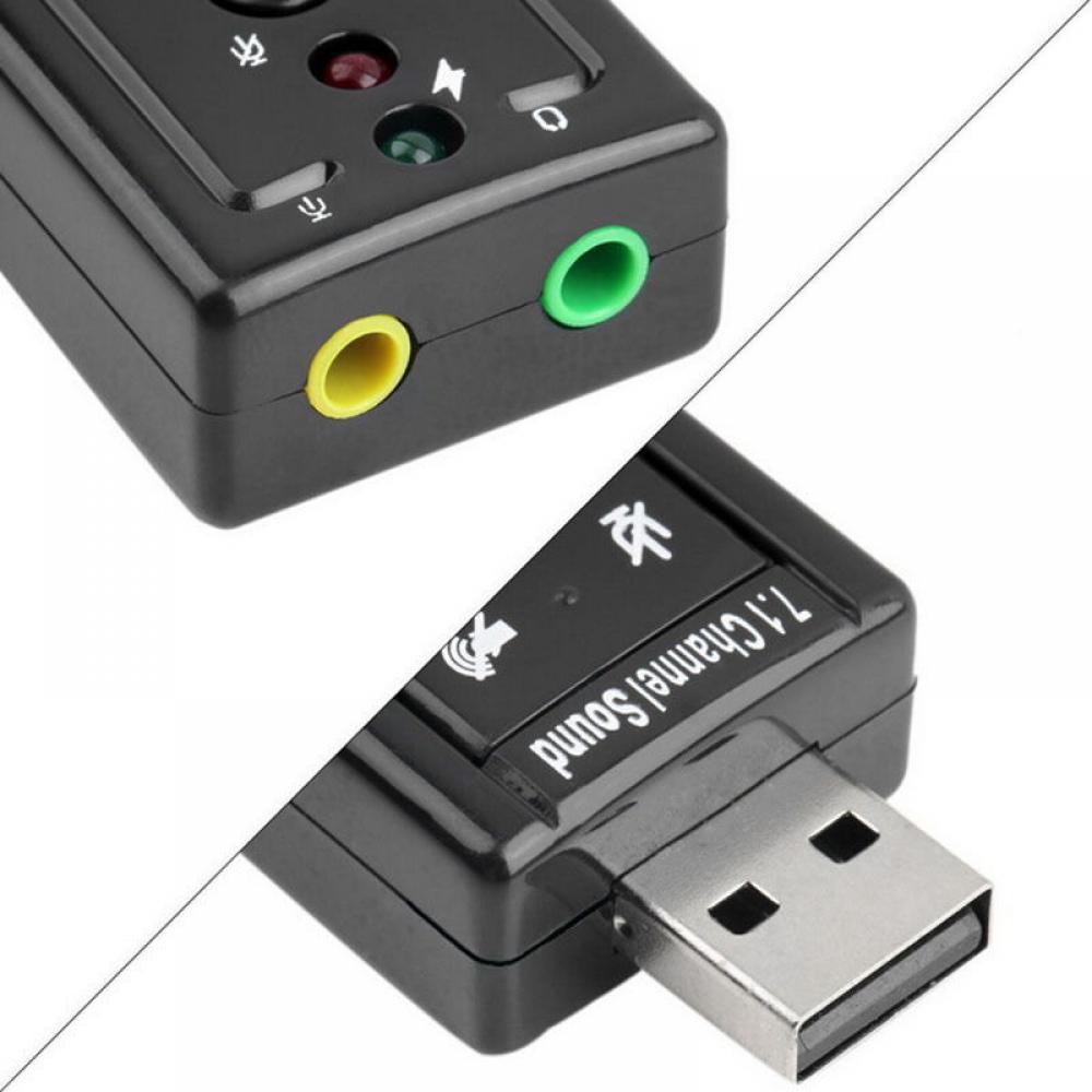 USB Ra Sound 3D 7.1 đầu ra âm thanh chuẩn cho máy tính và laptop