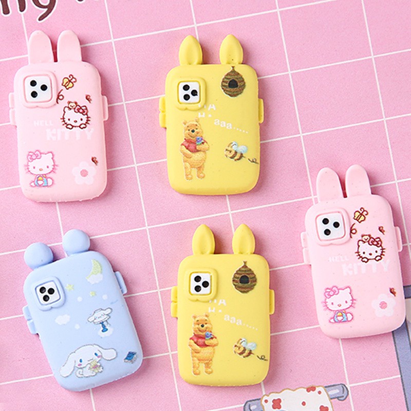 Charm (C550) slime/ Dụng Cụ Charm Trang Trí [Ko Keo &amp; Nút] Hình Ốp Lưng điện thoại hoạt hình cute (1.8x3.3cm)
