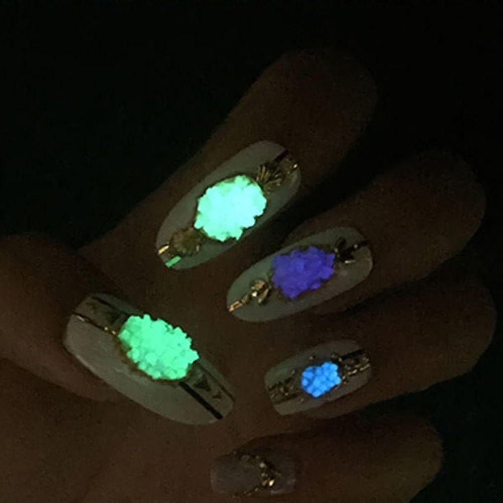 Bột dạ quang phát sáng đẹp mắt trang trí móng tay nghệ thuật tiện dụng