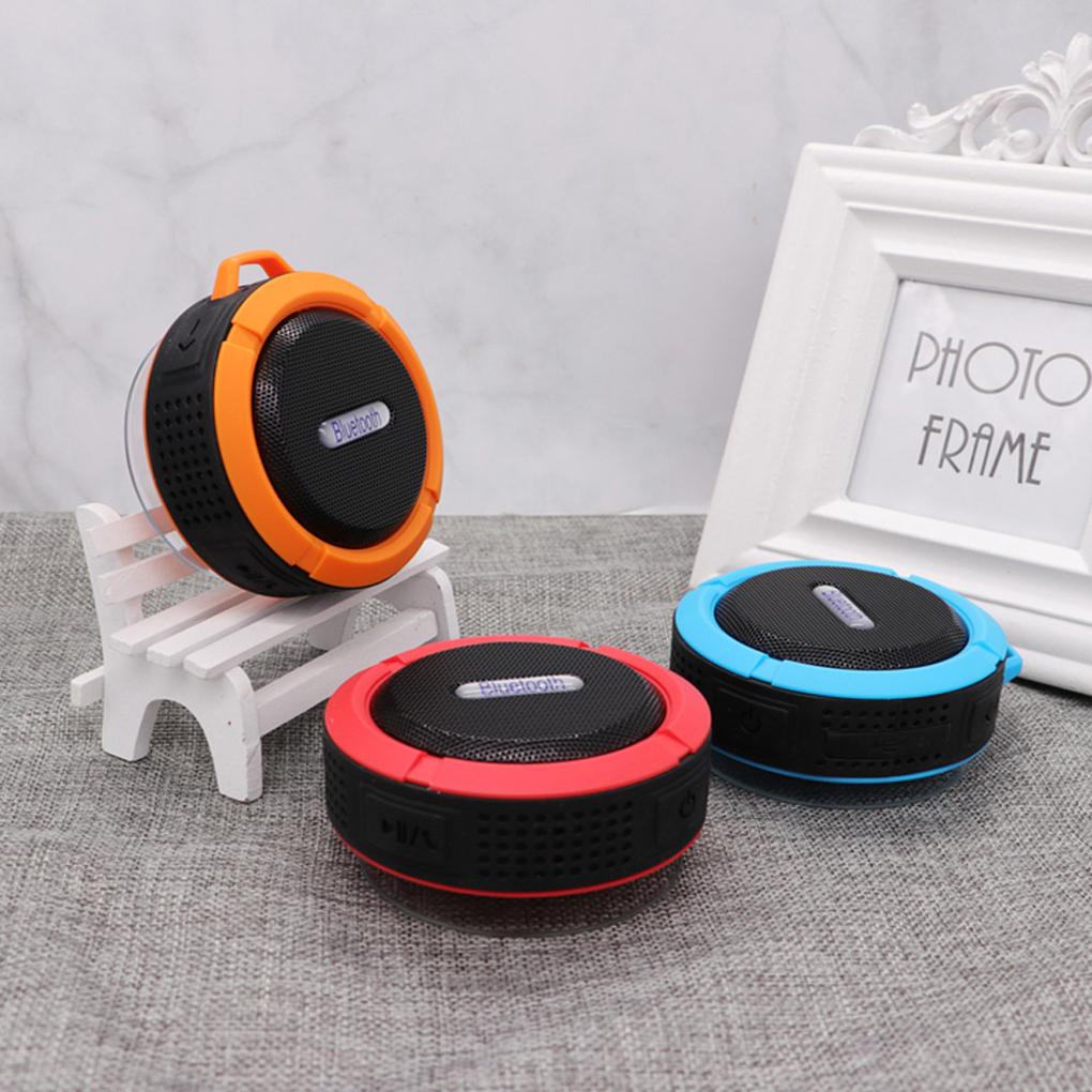 Loa Không Dây C6 Chống Nước Có Cốc Hút Hỗ Trợ Gọi Điện Rảnh Tay