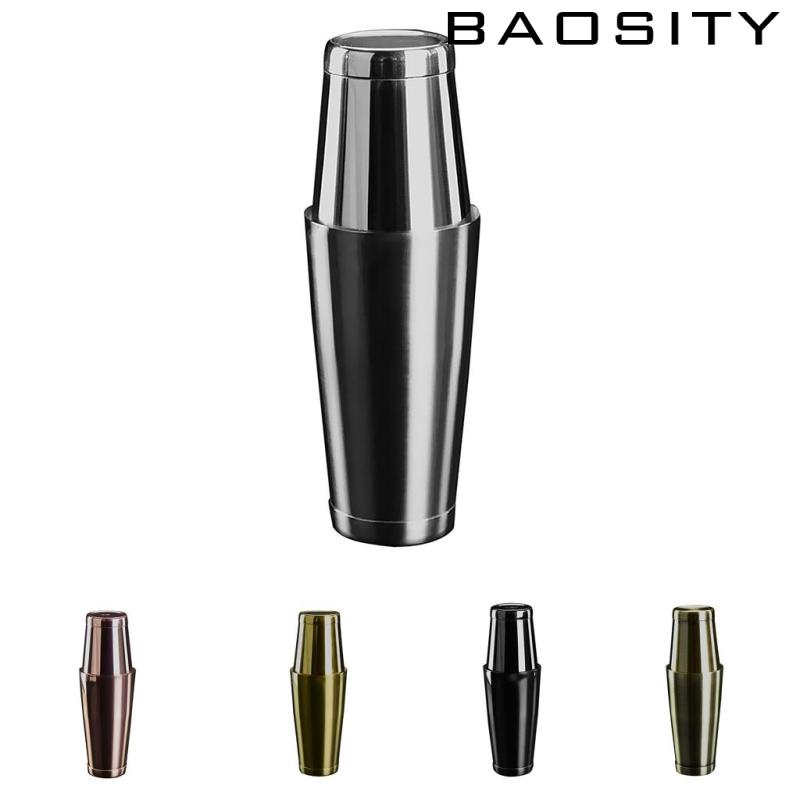 Boston Shaker Boston Tin 800ml & 500ml Set Bar Cocktail Equipment Silver