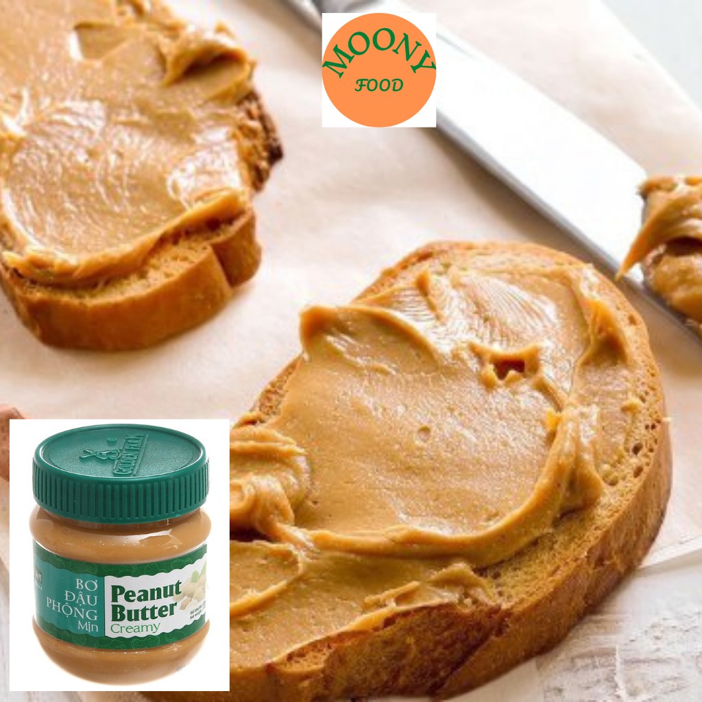 Bơ Đậu Phộng Mịn Golden Farm Làm Bánh Phết Bánh Mì 170 G