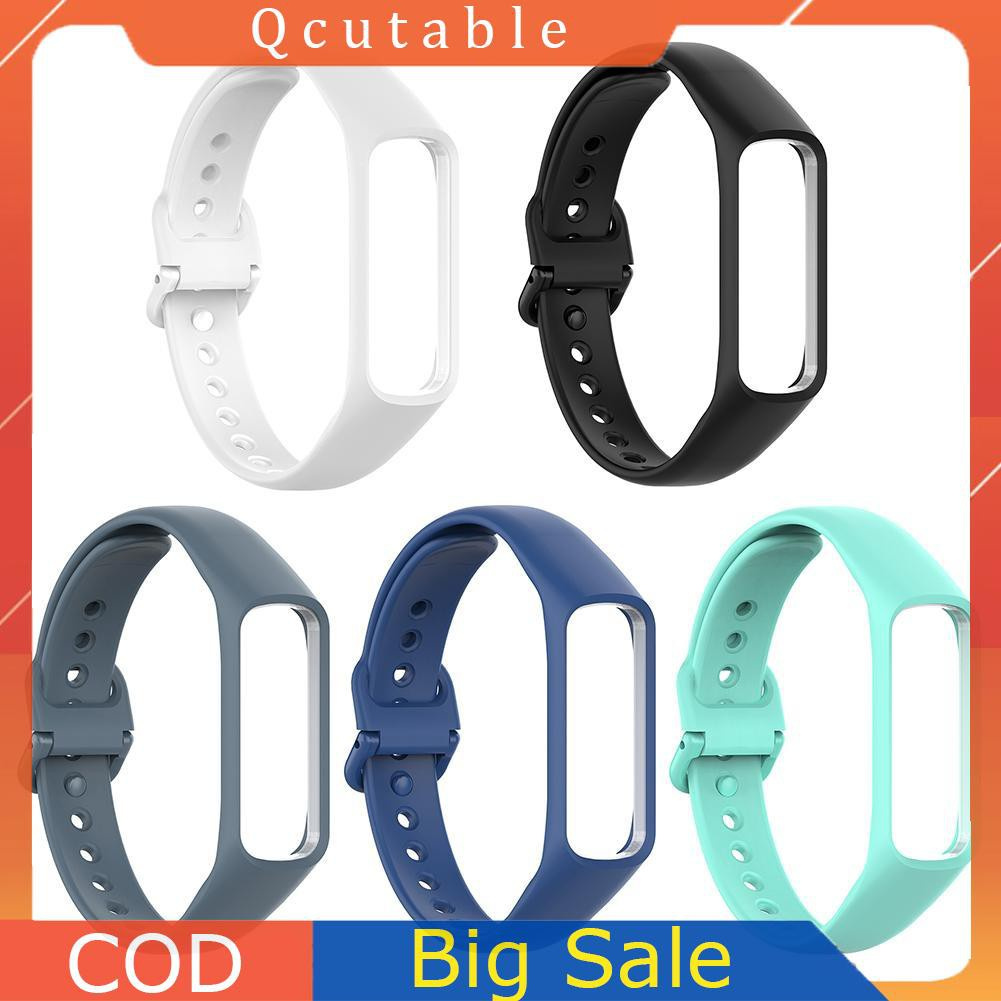 Silicone Wristband Watch Strap+Frame Case for Samsung Galaxy Fit-E SM-R375