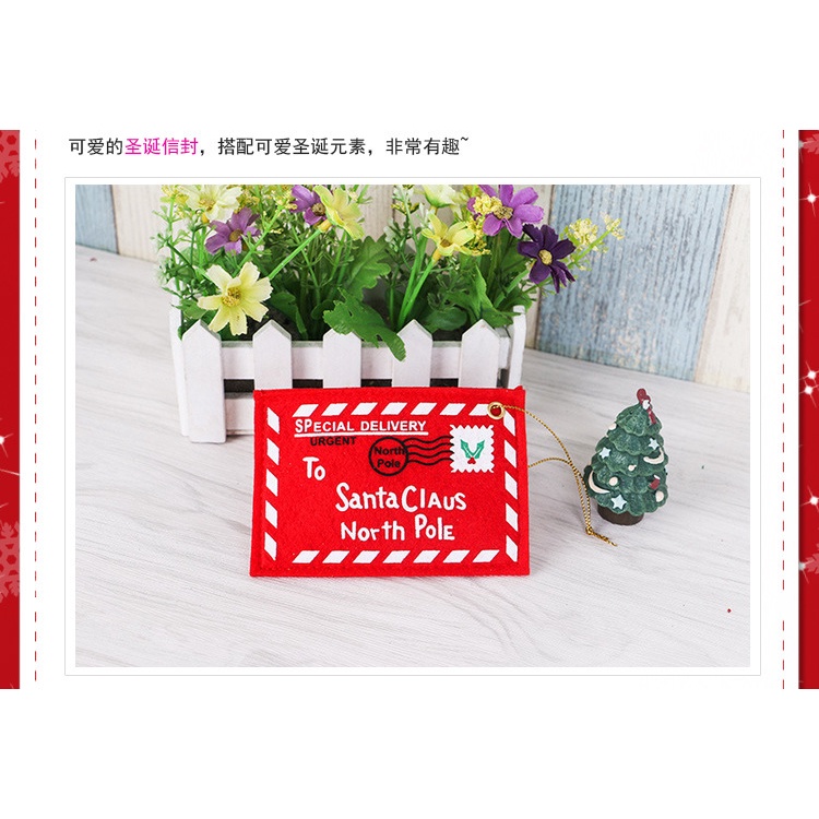 Thiệp Giáng Sinh Bằng Vải Không Dệt Có Thể Đặt Kẹo