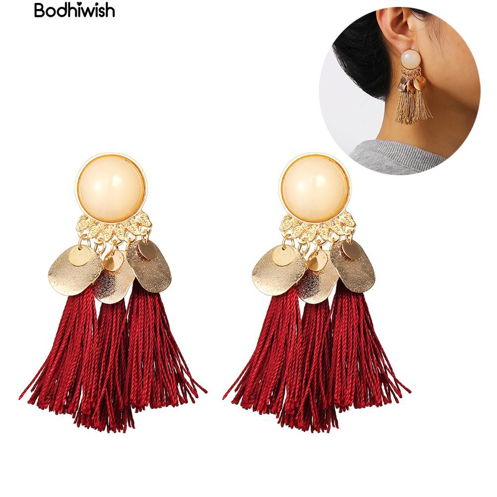 Khuyên Tai Tua Rua Phong Cách Bohemian