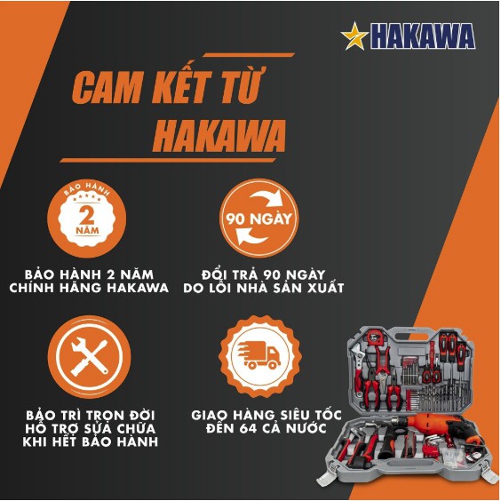 Bộ Dụng Cụ Đa Năng 88 Chi Tiết HAKAWA HK-850 - Chính Hãng - Bảo Hành 24 Tháng.