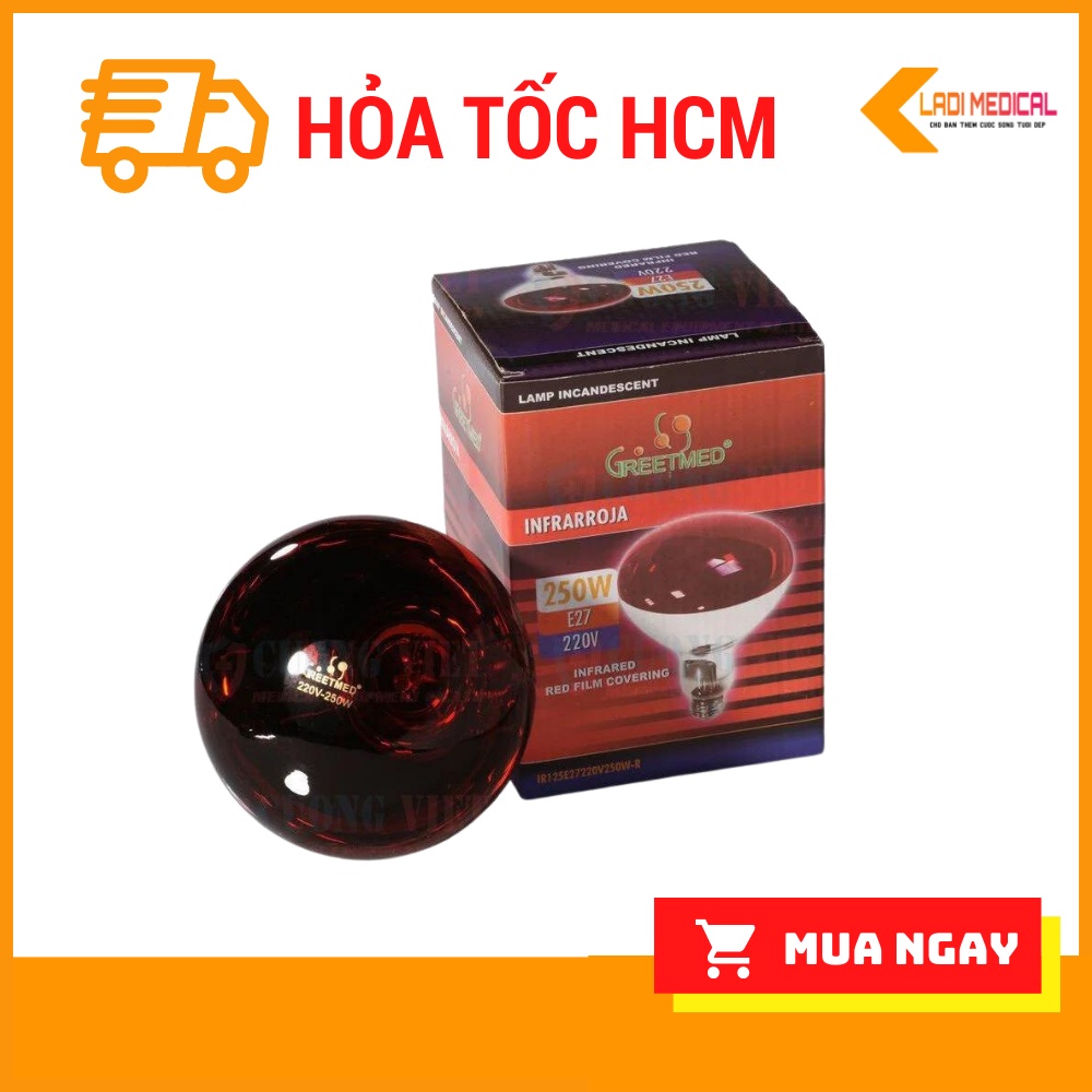 Bóng Đèn Hồng Ngoại GreetMed 250W loại tốt