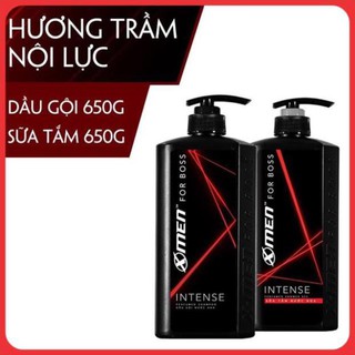 Dầu gội và sữa tắm xmen for boss intense 650g