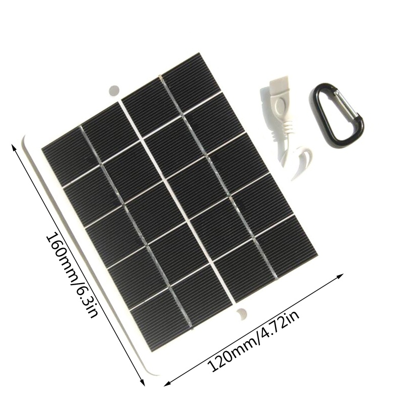 Tấm Pin Năng Lượng Mặt Trời 3w 5v 170x130mm Polycrystalline Silicon Chống Thấm Nước Dễ Lắp Đặt DIY