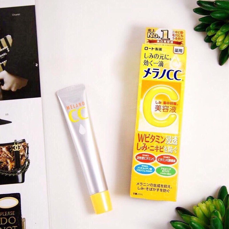 [CHÍNH HÃNG-SỐ 1 NHẬT BẢN] Tinh Chất Dưỡng Trắng & Mờ Thâm Nám Melano CC Vitamin C 20Ml