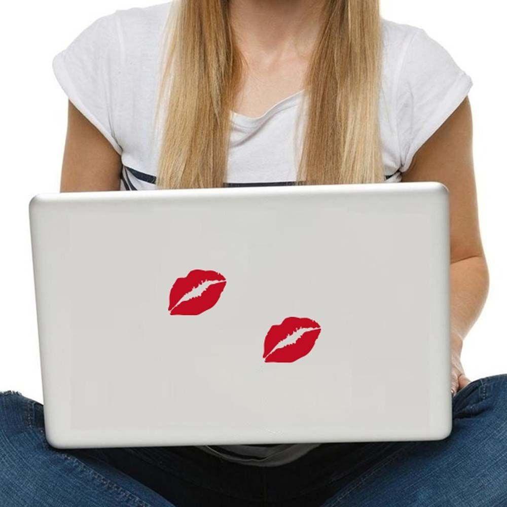 Đề Can Vinyl Hình Đôi Môi Đỏ Cá Tính Dán Trang Trí Cửa Sổ Xe Hơi Xe Máy