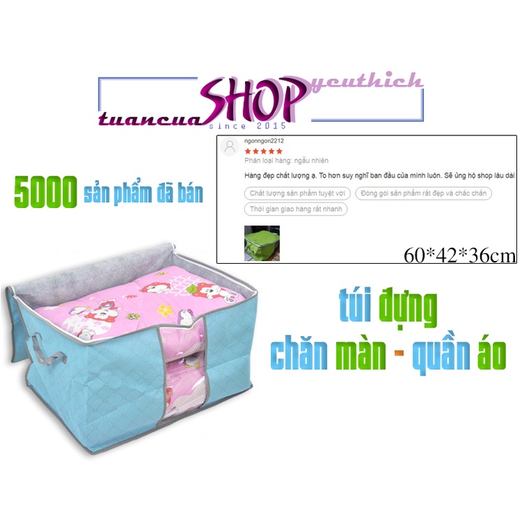 [Mã 11LSSALE giảm 100% đơn 50k] Túi đựng chăn màn - Túi đựng quần áo dáng ngang