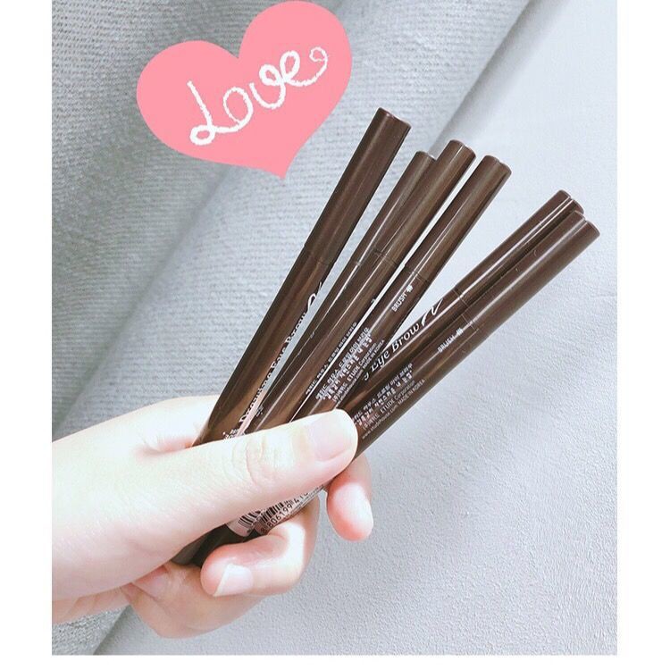 (hàng Mới Về) Bút Chì Vẽ Lông Mày Hai Đầu Xoay Tự Động Chống Nước Chống Mồ Hôi Kèm Cọ | BigBuy360 - bigbuy360.vn