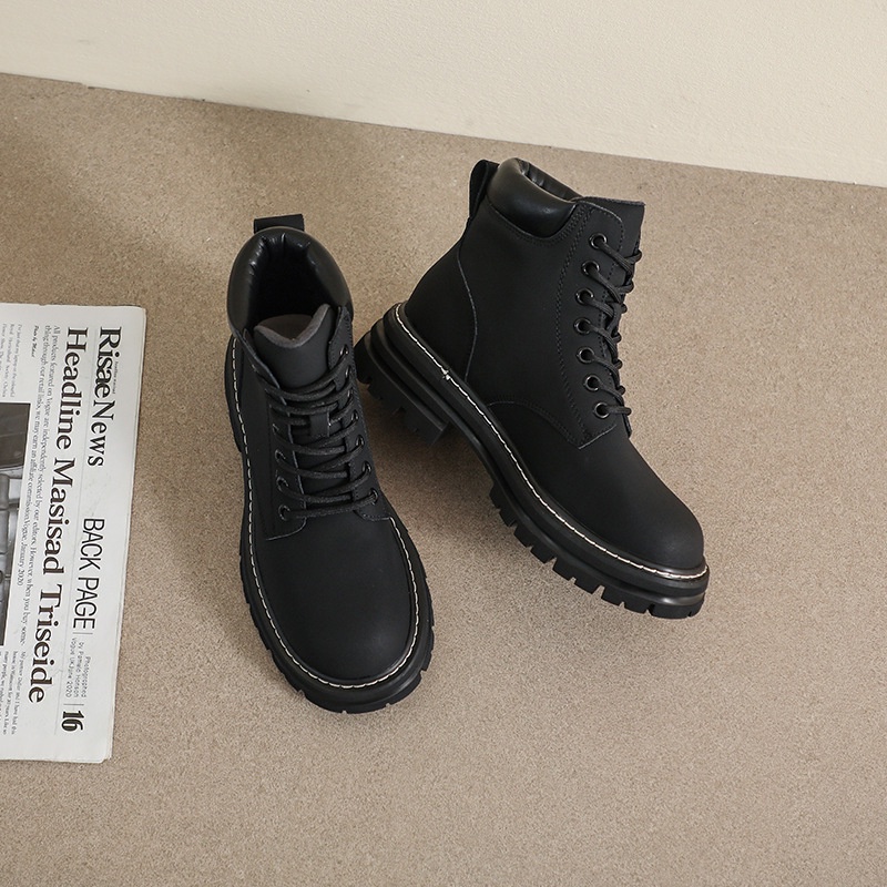 Giày Boots Cao Cổ Nữ, Bốt CANVAS phong cách hiện đại, mẫu mới 2022 - Giày đi phượt, leo núi - PinkOri