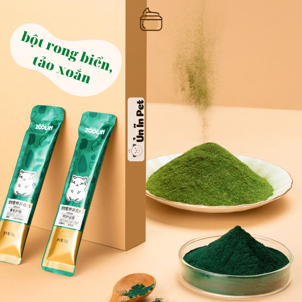 Gel dinh dưỡng cho hamster ZOOLIN rong biển, tảo xoắn