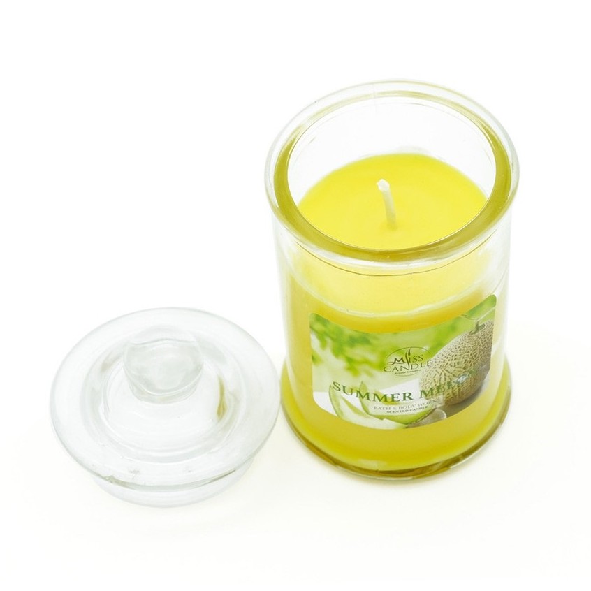 Nến thơm ly thủy tinh D6H11 Miss Candle FTRAMART MIC5678 95g (Lựa chọn mùi hương)