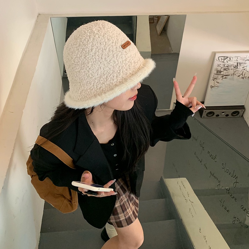 Mũ Bucket Dệt Kim Thời Trang Thu Đông Dành Cho Nữ