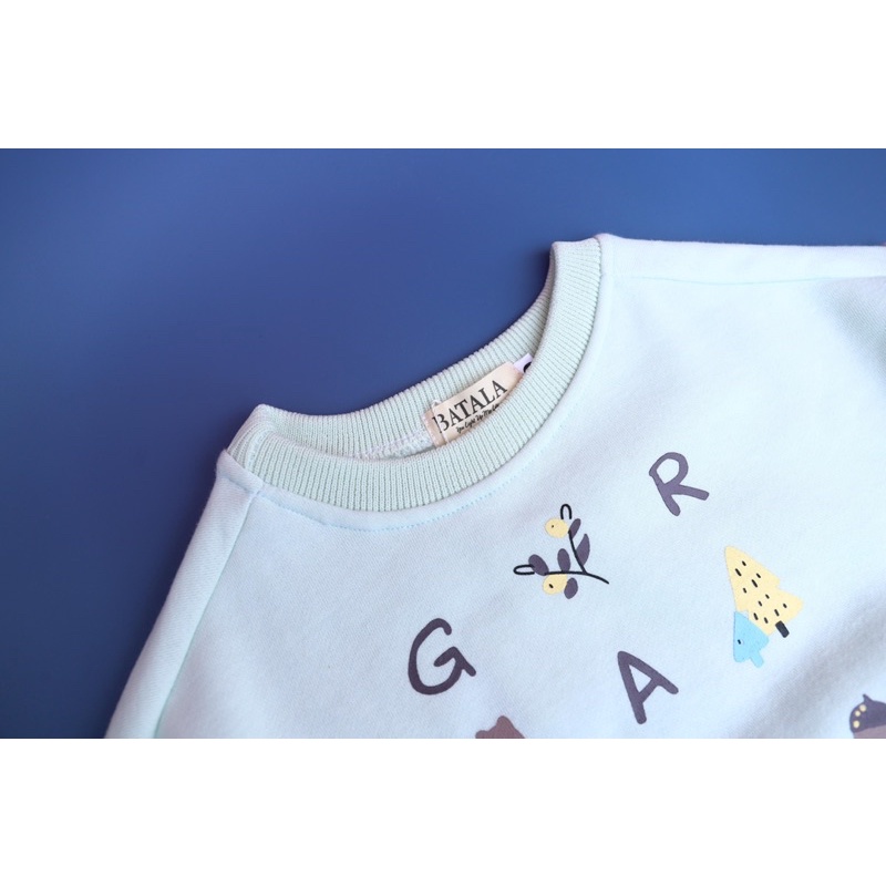 Áo nỉ hoodie trẻ em BATALA KIDS, áo nỉ cho bé trai bé gái in hình họa tiết họa tiết dày dặn cho bé từ 1-6 tuổi