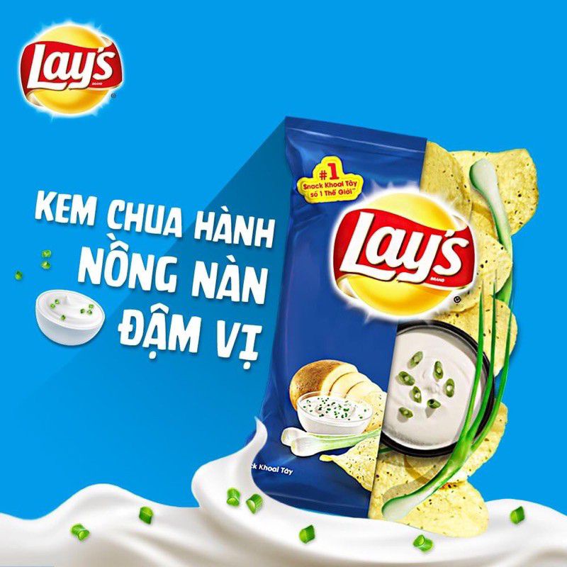 [COMBO 5 BỊCH] BÁNH LAYS - 63GR /ĐỦ VỊ